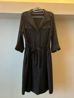 【iCB】ワンピース 七分袖 ブラウン