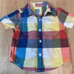 babyGap 半袖チェックシャツ 80
