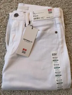 UNIQLO ハイライズ ボーイフレンドフィット ジーンズ 24
