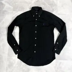 Ralph Lauren ラルフローレン BDシャツ ブラック 紫ポニー刺繍 S
