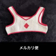 LOVOT ニット　ベスト　赤