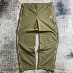 00s PUMA プーマ トラックパンツ カーキ ライン 無地 オールド