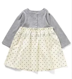 アプレレクール　フロントボタンドッキングワンピース　90 新品未使用　今期