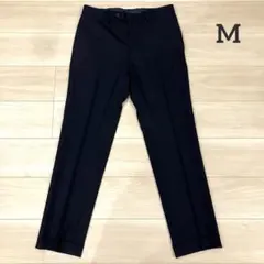 極美品✨UNITED ARROWS 紺 無地 スラックス ウォッシャブル M