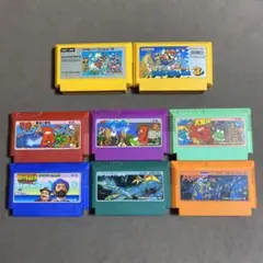 ファミコンソフト8本　スーパーマリオブラザーズ3・じゃじゃ丸の大冒険等・ジャレコ