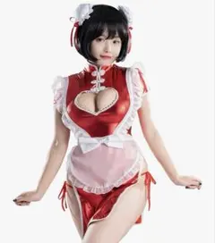 【完売品／再入荷なし】人気No.1 新品 メイド コスプレ チャイナ 黒