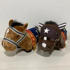 新品　サラブレッドコレクション　ふわふわBIGぬいぐるみ　２頭セット　タグ付き