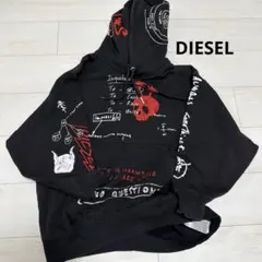 新品・タグ付き】DIESEL ダメージ ノースリーブパーカー ワンポイント 