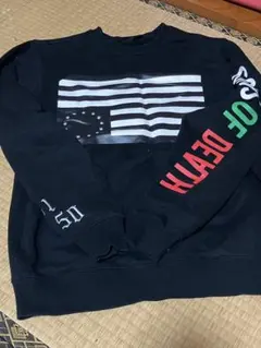 アメリカ国旗デザイン スウェット　ブラックスケール　Mサイズ