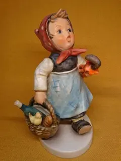 【美品】人形　西ドイツ　色絵　陶器　置物　インテリア　工芸品　美術品　A2923のサムネイル
