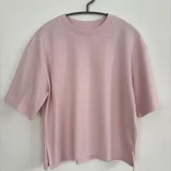 GU ⭐️ 未使用　半袖 Tシャツ ピンク　M