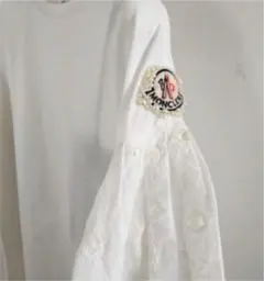 美品　レア　モンクレール　SIMONE ROCHAパール＆レースパフスリーブT