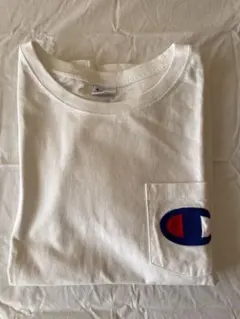 【美品】Champion ポケットTシャツ ホワイト