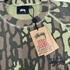 STUSSYカモフラ柄 ワッフル長袖カットソ M - メルカリ