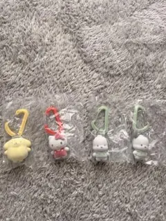 サンリオ カラビナマスコットチャーム プリン キティー ポチャッコ×2