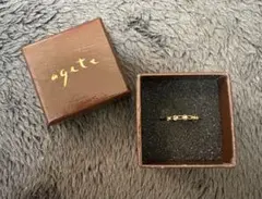 agate ピンキーリング　K10