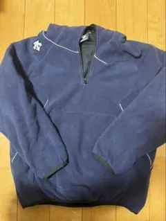 ネイビー フリース ハーフジップジャケット 140