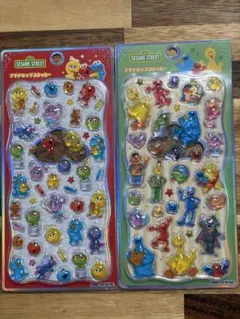 【2点セット】セサミストリート プチドロップステッカー カミオジャパン シール