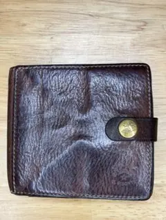 IL BISONTE イルビゾンテ 二つ折り財布 本革 ブラウン