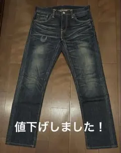 Levi's 511 ストレートデニム ユーズド加工 W30 L33 日本製