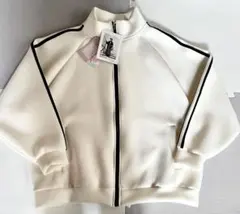 Helm　 ダンボールトラックジャケット　 黒ストライプ　L アイボリー　白