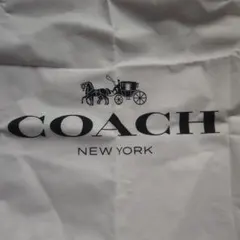 COACH 大袋ロゴ入りショップ袋 ホワイト