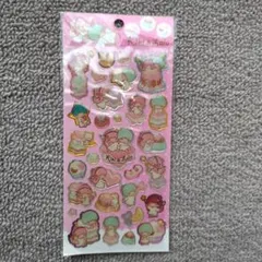 リトルツインスターズ　ラメぷっくりシール【平成レトロ】