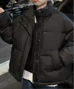 c.u.lオーバーサイズ ボリューム モンスター ダウンブラックM新品タグ付き