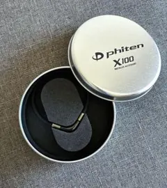 美品【phiten METAX ×100ネックレス 】ブラック ネックレスのサムネイル