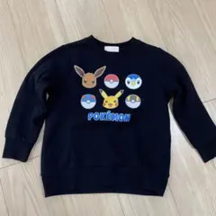 ポケモン 裏起毛トレーナー 120