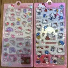 【ライセンス有正規品】 ハローキティ 3D シール ステッカー 海外限定 2枚組