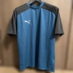 PUMA プーマ　半袖シャツ 青/黒　サッカー　Ｔシャツ