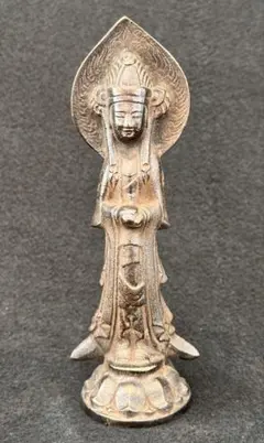 中国明時代仏像古銅製重さ；726g / 西X-1