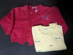 familiaセット売り100カーディガン １１０カットソー
