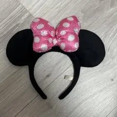 ディズニー ミニー ピンク カチューシャ 美品