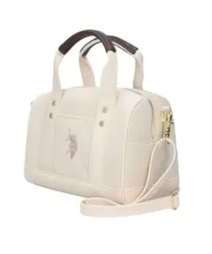 U.S.POLO ASSN. ホワイト ミニボストン ショルダーバッグ