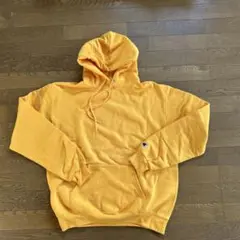 Champion イエロー 無地パーカー M