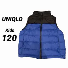 UNIQLO ユニクロ ダウンベスト 120cm ブルー 男の子 キッズ 子供服