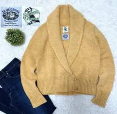 美品✨ジャミーソンズ ショールカラー カーディガン希少カラースコットランドウール