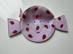 マイメロディ イチゴ柄 サクマコラボのコインケース