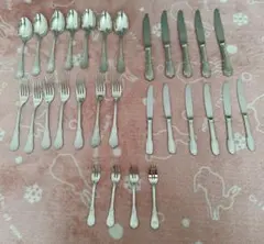 Jean Couzon フランス製 高級ヴィンテージカトラリーセット（29点）