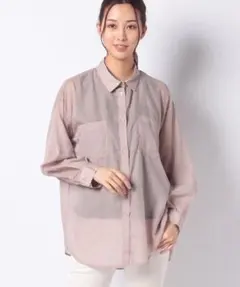 【INGNI】ロング丈シースルーシャツ シアーシャツ