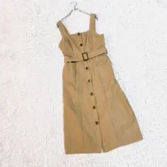 【アースミュージックアンドエコロジー】ジャンパースカート (S) ベルト付き