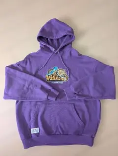 紫 パーカー