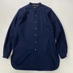Honor gathering ファインウール ストレッチ ノーカラーシャツ