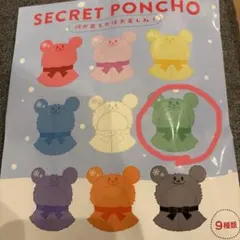 ディズニーストア シークレットポンチョ グリーン