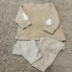 【90cm】UNIQLO ミッフィー フリースパジャマ