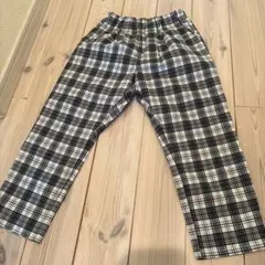 薄手　MPS チェック柄 ロングパンツ 120