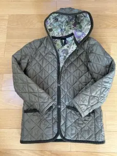 LAVENHAM リバティ　オリーブ 中綿コート AGE 10