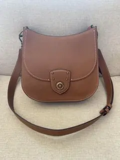 Ralph Lauren☆ ブラウンレザー ショルダーバッグ